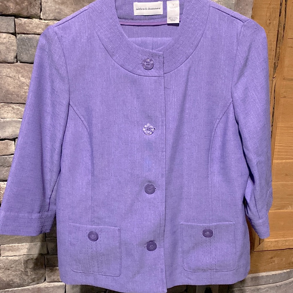 Alfred Dunner Size 8/10 Jacket and Pants Set